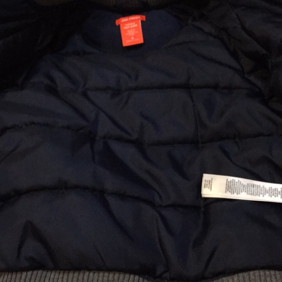 4 yr boys blue padded bomber jacket  EUC - Picture 11 of 11
